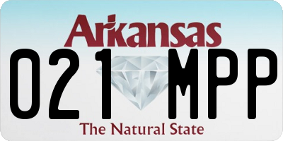 AR license plate 021MPP
