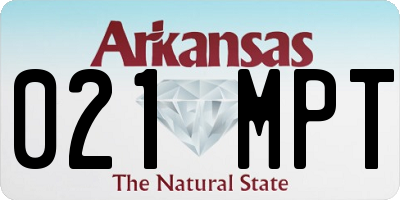 AR license plate 021MPT
