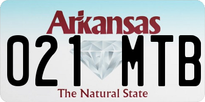 AR license plate 021MTB