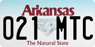 AR license plate 021MTC