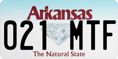 AR license plate 021MTF