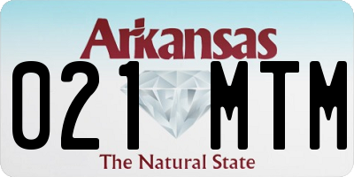 AR license plate 021MTM