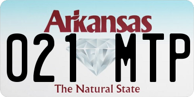 AR license plate 021MTP