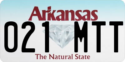 AR license plate 021MTT