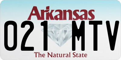 AR license plate 021MTV