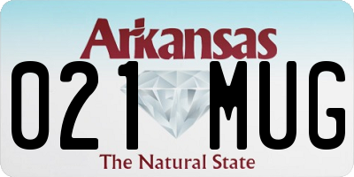 AR license plate 021MUG
