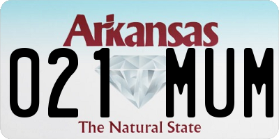 AR license plate 021MUM