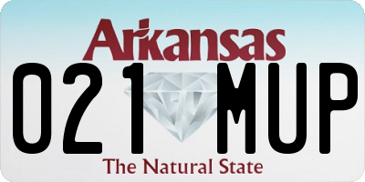 AR license plate 021MUP