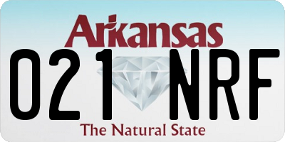 AR license plate 021NRF