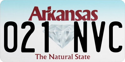 AR license plate 021NVC