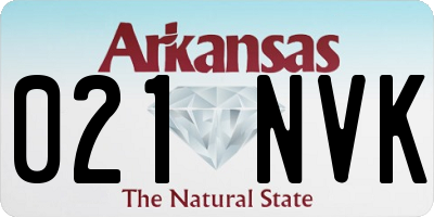 AR license plate 021NVK