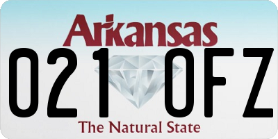 AR license plate 021OFZ