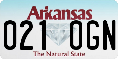 AR license plate 021OGN