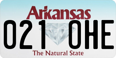 AR license plate 021OHE