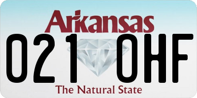 AR license plate 021OHF