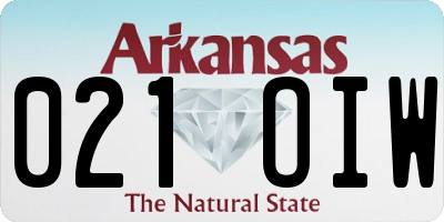 AR license plate 021OIW