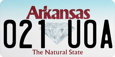 AR license plate 021UOA