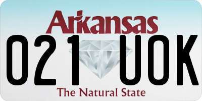 AR license plate 021UOK