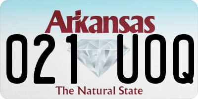 AR license plate 021UOQ