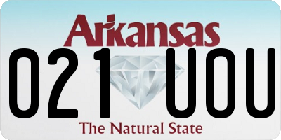 AR license plate 021UOU