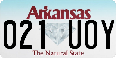 AR license plate 021UOY