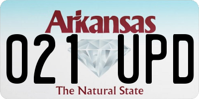 AR license plate 021UPD