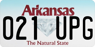 AR license plate 021UPG