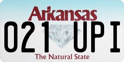 AR license plate 021UPI