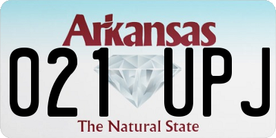 AR license plate 021UPJ