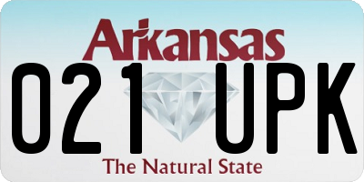 AR license plate 021UPK