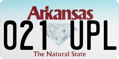 AR license plate 021UPL