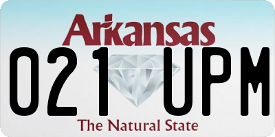 AR license plate 021UPM