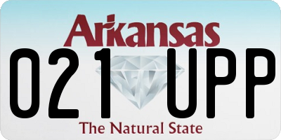 AR license plate 021UPP