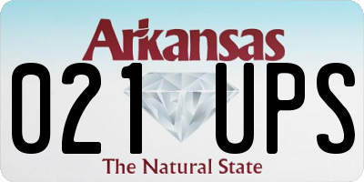 AR license plate 021UPS