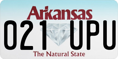 AR license plate 021UPU