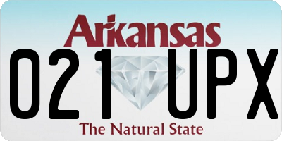 AR license plate 021UPX