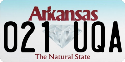 AR license plate 021UQA