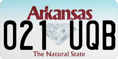 AR license plate 021UQB