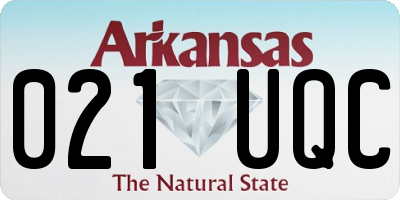 AR license plate 021UQC