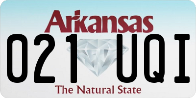 AR license plate 021UQI