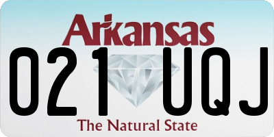 AR license plate 021UQJ