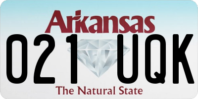 AR license plate 021UQK