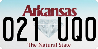 AR license plate 021UQO