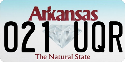 AR license plate 021UQR