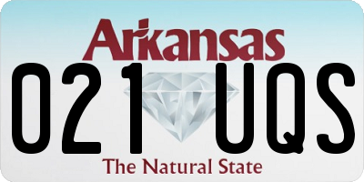 AR license plate 021UQS