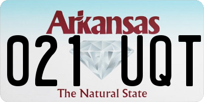 AR license plate 021UQT