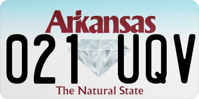 AR license plate 021UQV