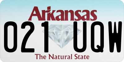 AR license plate 021UQW