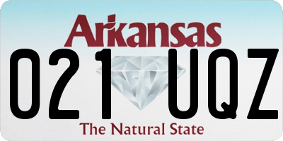 AR license plate 021UQZ