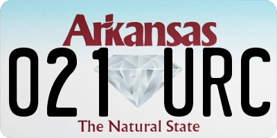 AR license plate 021URC